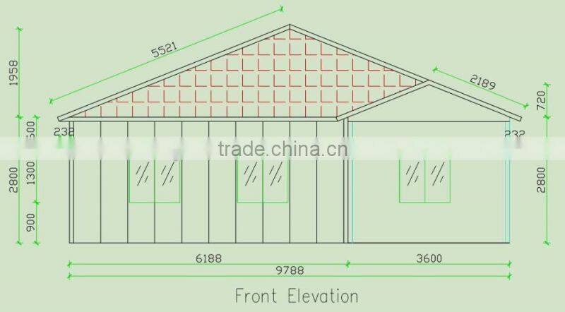 HIgh Quality Cheapest Living three bedroom house with modular home floor plans for free
