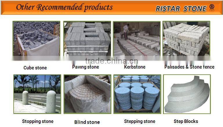 Outdoor natural granite stone stairs treads for house