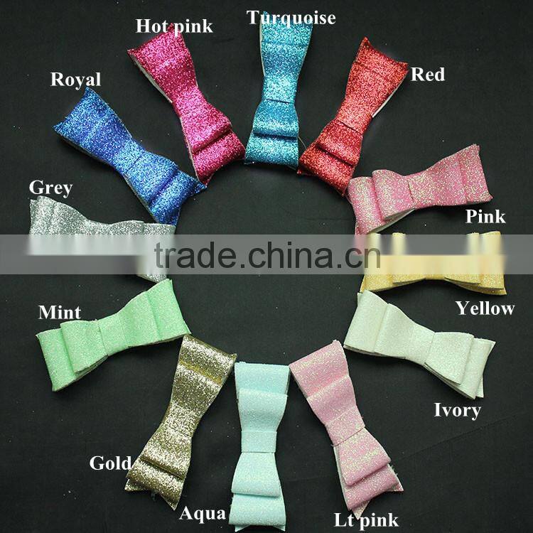 Fancy large 5" sparkle sequin bow for headband accessory,15 colors to pick up for new design hair bow