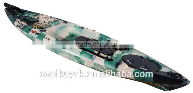 12feet single sit on top kayak dace pro angler with pedals and rudder