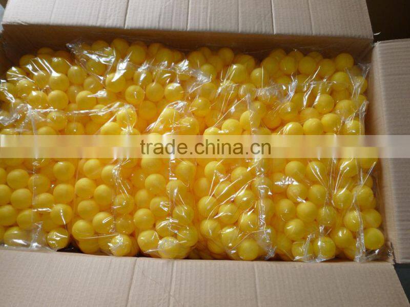 PP Plastic bulk packing 40mm seamless pingpong ball with customized logo printing
