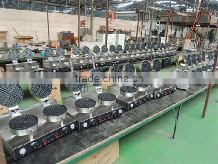 Commercial Restaurant Food Machinary Electric Waffle Maker/ Single Head Mesin Waffle UWB-1