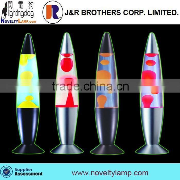 13" colorful plating matel base lava motion lamp