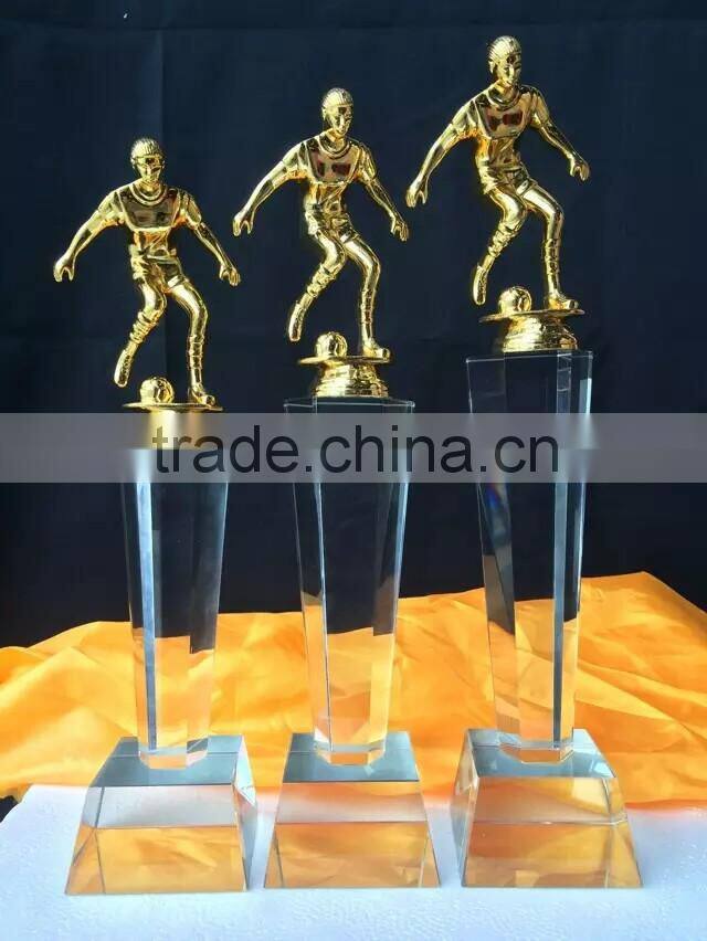 Grade metal-pointed star Crystal trophy custom Alice