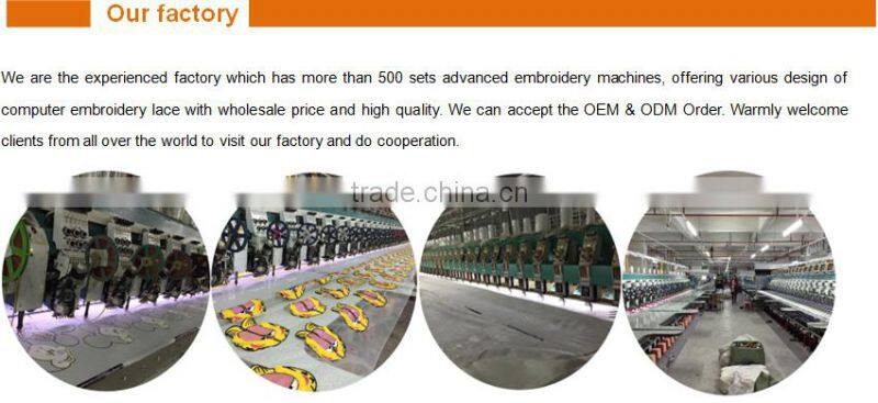 wholesale high quality latest Chinese Nigerian decorative embroidery 3D patterned silk fabric for curtains and dress