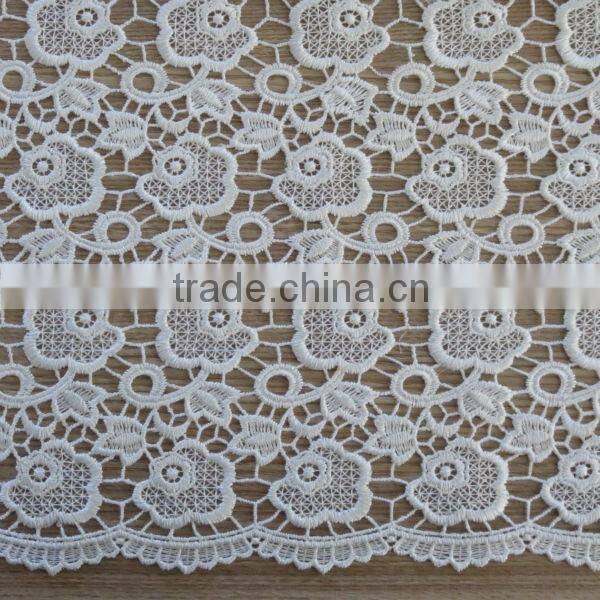 2015 Latest Red African lace fabric for wedding dress