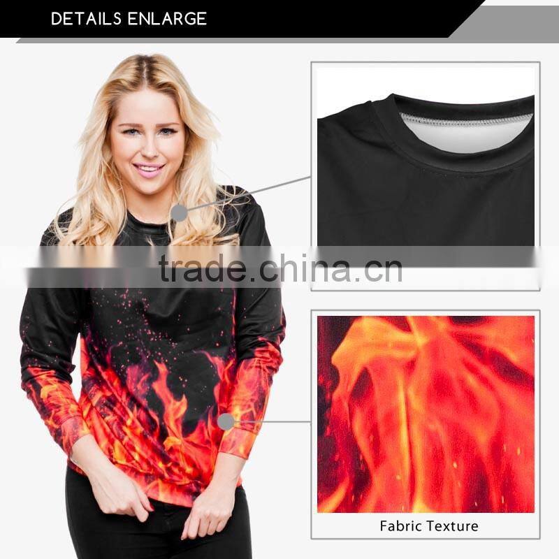 hoodies and sweatshirts hot fire 3d digital print fullprint crewneck sweatshirt spring autumn unisex custom oversized pullover