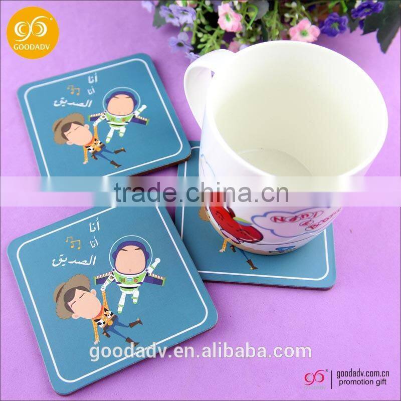 Wedding gift favor personalized MDF cork coaster