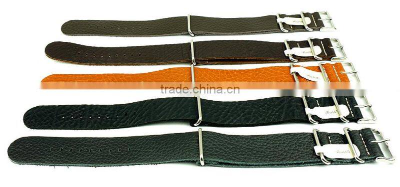High Grade Genuine Leather Nato Watch Straps