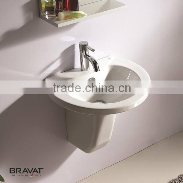 Modern Simple wall hung pedestal basin for bathroom C22175W-1 cupc ce certificated sensor basin faucet