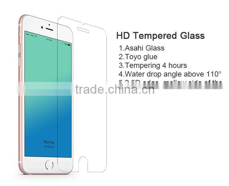 Tempered clear glass super burst proof glass stainless matt glass for iphone screen protector