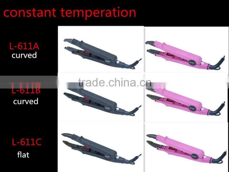 Flat iron, suitable for nail human hair extension Professional 2.5m cord.