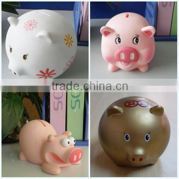 lovly figures model plastic pvc coin bank for kids