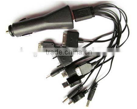 cheap customized pantone color multiple USB port charging cable, 10 in 1 multiple charging cable for smartphone