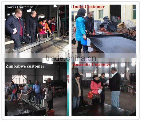 shaker table concentrator for Tin separation plant