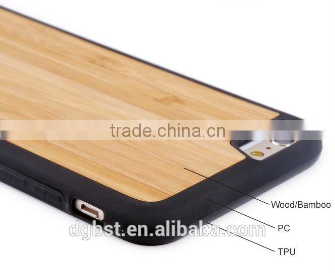 2016 New wholesale wood phone case one pcs full wood case for iPhone 6 plus/6s plus