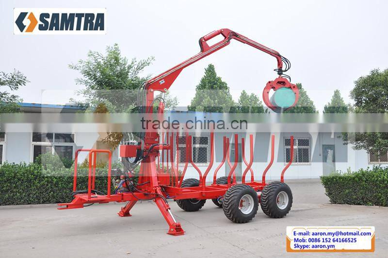 ZM8006 Log Trailers with Grapple, Forest Trailer