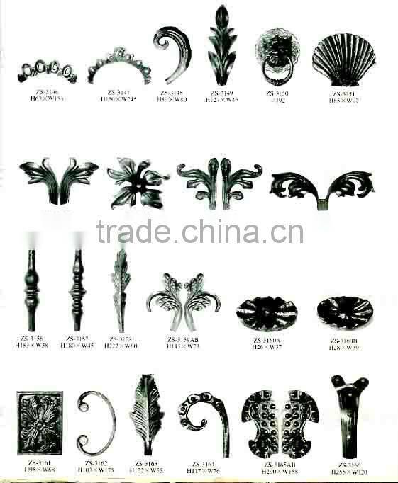 decorative wrought iron parts