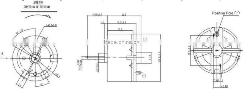 15V DC Electric Motor,Dia 32mm Micro Motor for Sprayer