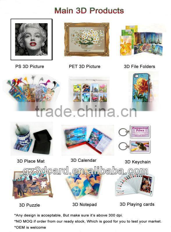 3D lenticular picture for Marilyn and Lady Gaga for living room