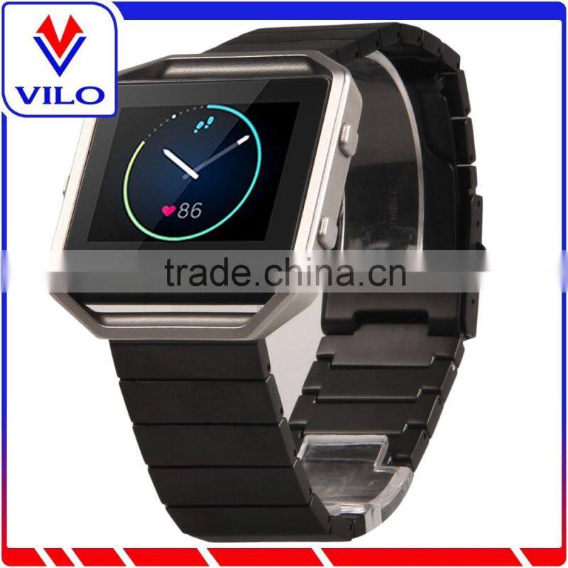 Original 1:1 316L stainless steel metal bracelet link band for Fitbit blaze