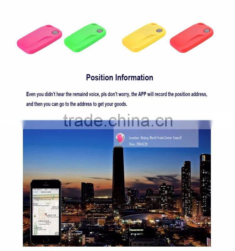 Customized bluetooth 4.0 anti-lost alarm key finder for kids,pet,wallet,elderly,car,dog