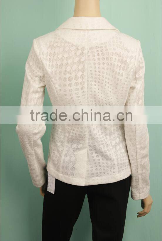 2016 S/A white color ladies formal coat designs latest design short formal coat WH150632378-1