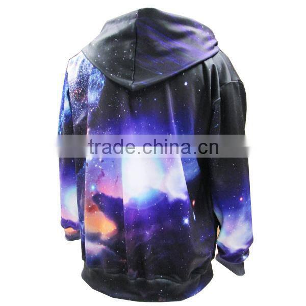 Professional Digital Printed Custom Women High Quality Galaxy Hoody