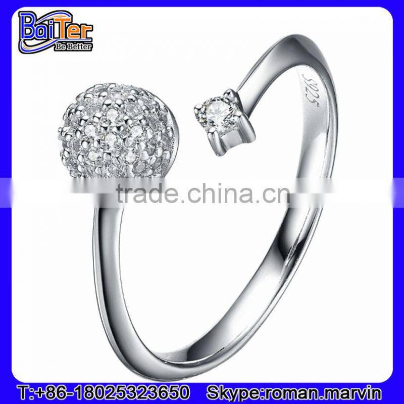 Cute Open Cartoon Ring Custom Engraved Letter Message Ring 925 Sterling Silver Hand Engraved Silver Ring