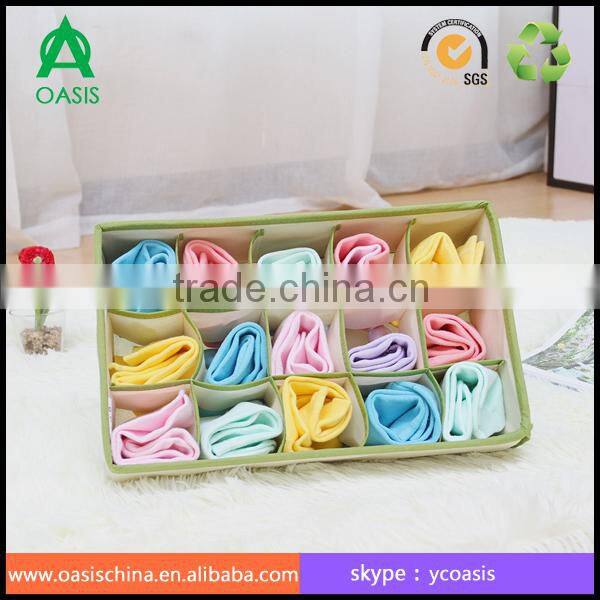 Foldable Non-Woven 15 Socks Underwear Storage/15 grid underwear socks storage organizer