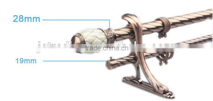 Metal dual curtain rod wholesale