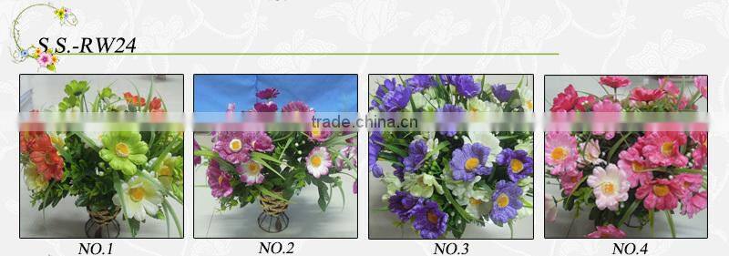 Artificial Glitter Flowers For Christmas Decoration