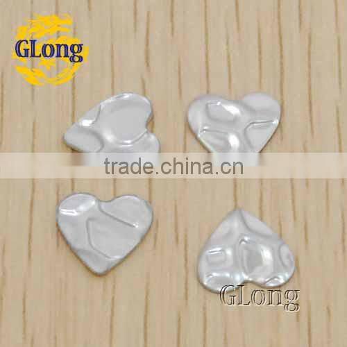 10mm Hot Fix heart-shaped Mix Color Aluminum DIY for clothing bag shoe phone Accessories Free Shipping #GT109-10ATP(Mix-s)