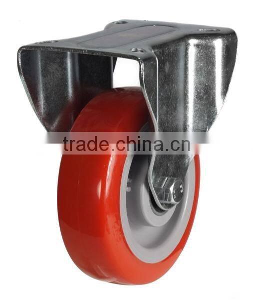 Solid Iron Core Rubber Industrial Carts' Castor Wheels N307