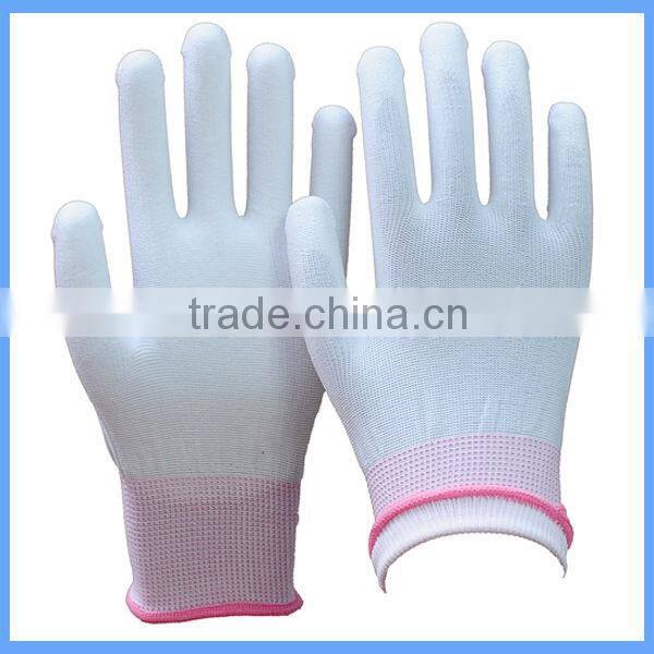 High Quality Knitting Polyester PU Palm Fit Gloves For Industrial Work