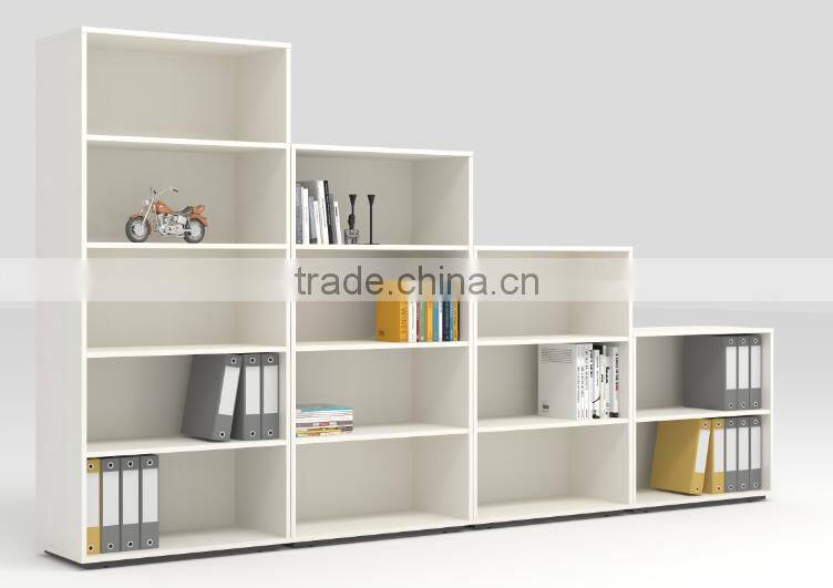 Melamine panel filling storage bookshelf with 2 layer modular home office furniture
