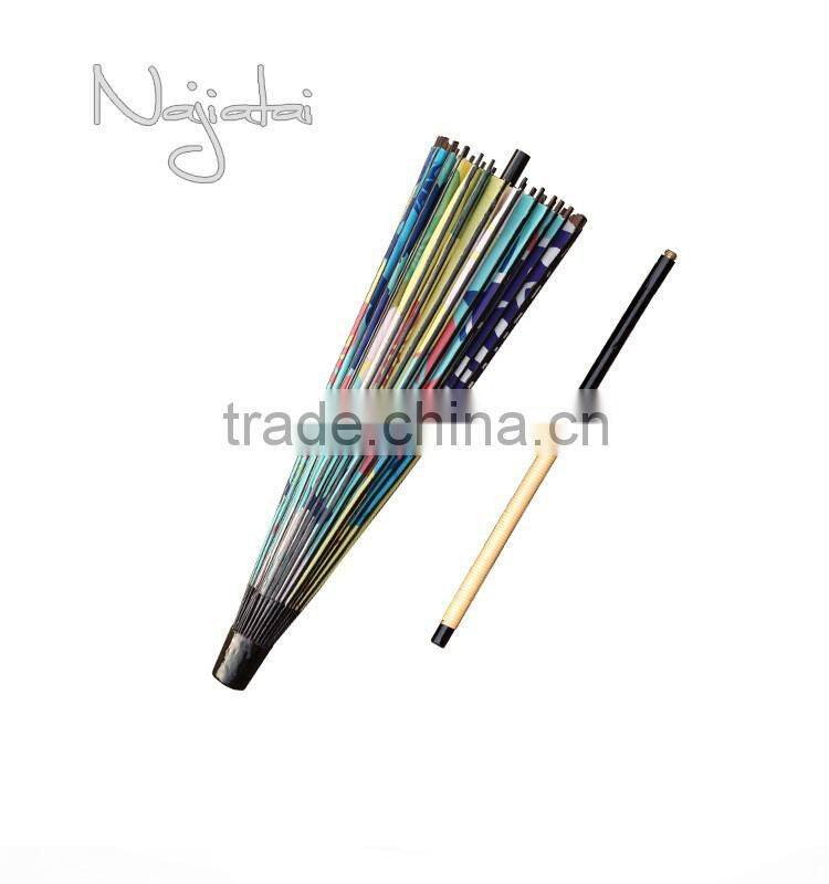 Kanzashi Colorful Hand Painted Handmade Japanese Colth Paper Umbrella
