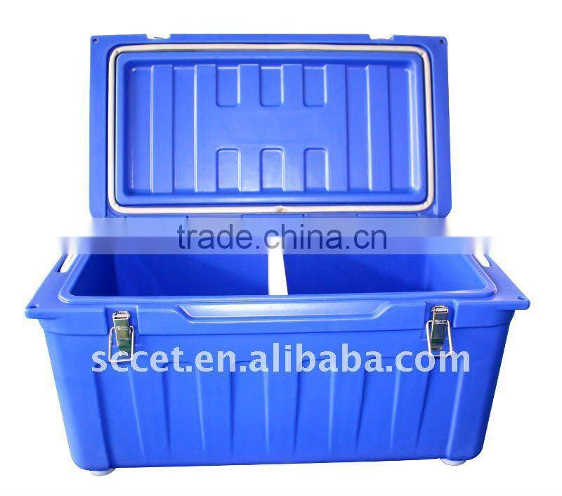 80L Plastic Travel Cool box in Blue Color