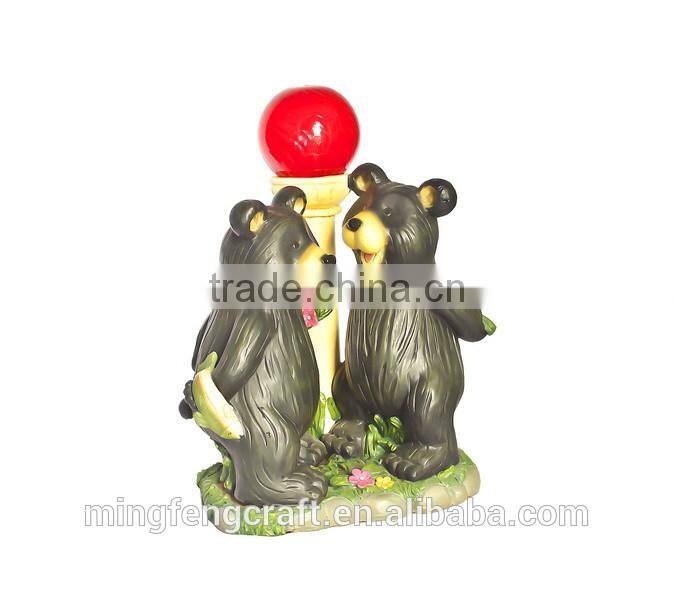 Animated Sitting Father baby bear indoor decoration
