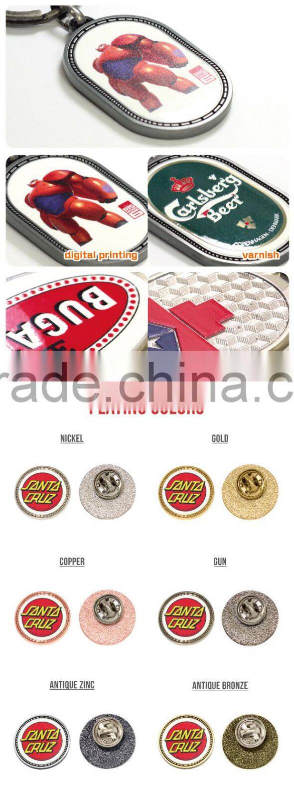 High Qulaity cheap Printed button pin by Professional Factory Made in China