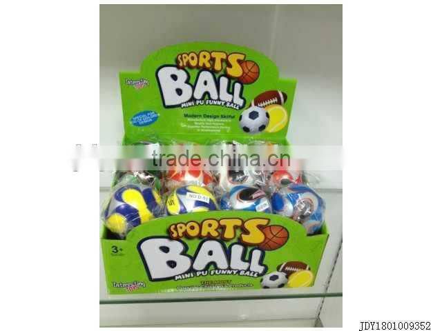 Hot selling 3" pu globe bouncing ball toy,foam bouncing ball toy,soft sport ball toy