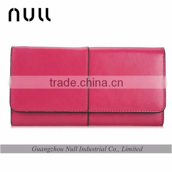 Genuine leather travel ladies clutches handmade wholesale cell phone wallet