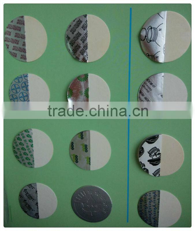 aluminum foil sealing PE bottle PE aluminum foil breathable seal liner
