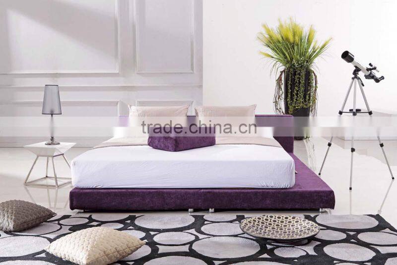 2016 modern bedroom furniture fabric bed DH206
