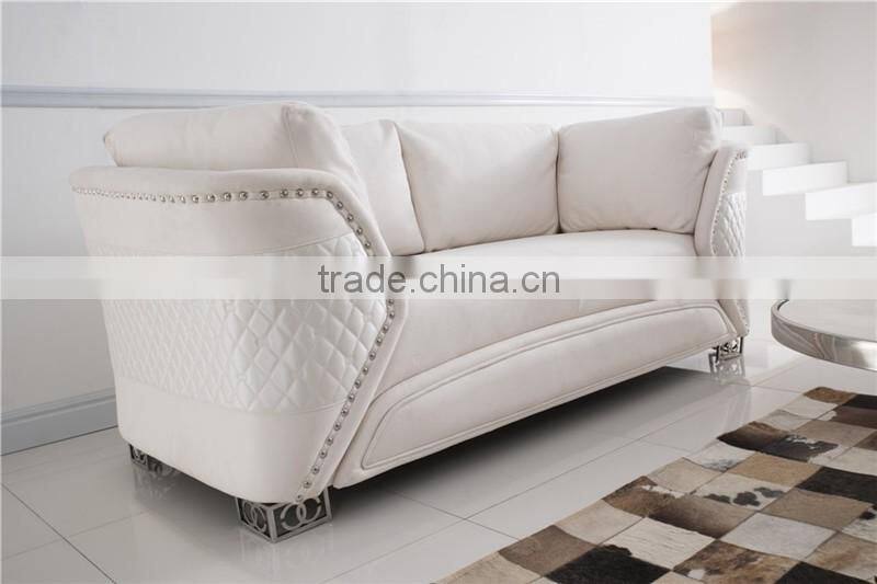 Elegant style luxury house furniture royal classic fabric furniture sofa set AL045