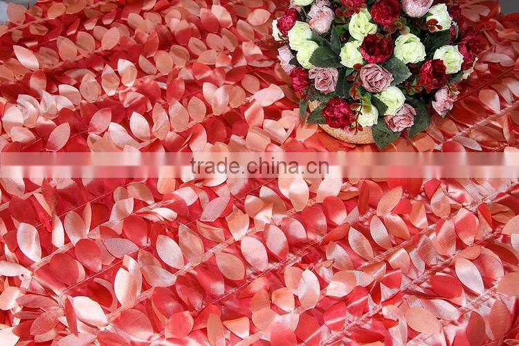 CORAL LEAVES TABLE COVER /CORAL LEAVES TABLE COVER FOR WEDDING