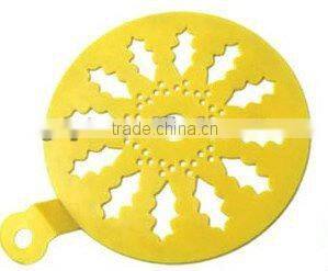 Plastic cake decoration designs cake stencil