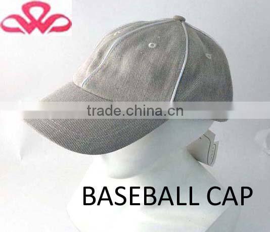 WLO-23 100%Cotton denim grey twill custom five panel cap