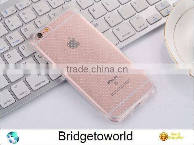 Clear crystal bubble shockproof air cushion slim soft TPU flexible jelly gel silicon for iPhone 6 6S 6Plus for Samsung