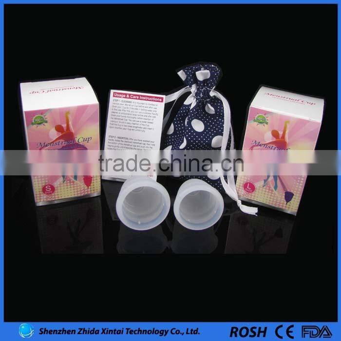 New 2016 Reusable Lady Cup, Hot Sale 100% Premium Quality Medical Silicone Menstruation Cup